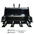 thumbnail image 3 of 500MM Narrow Bucket. For 1-2 Ton Mini Excavator Attachment Teeth Bucket, 3 of 10