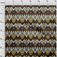 thumbnail image 2 of oneOone Organic Cotton Poplin Twill Fabric Diamond & Swirl Ikat Decor Fabric Printed BTY 42 Inch Wide, 2 of 4