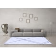 thumbnail image 3 of Ahgly Company Indoor Square Solid Blue Modern Area Rugs, 4' Square, 3 of 4