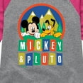 thumbnail image 3 of Disney - Mickey & Pluto - Outdoor Adventures Fun - Toddler & Youth Girls Raglan Graphic T-Shirt, 3 of 5