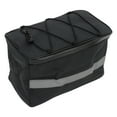 thumbnail image 4 of Bike Rear Rack Bag, Zipper Closure Stable Reflective  Back Rack Bag  for Outdoor Cycling 8L: 27x16x16.5cm,15L: 32x22x18cm, 4 of 7