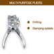 thumbnail image 4 of Eyelet Punch 2-in-1 Eyelet Grommet Pliers Steel Hole Punch Juego de maquillaje para ojales con 100pc Abanopi Perforadora de ojales, 4 of 7