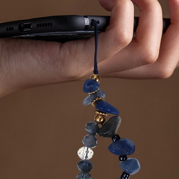 KONTONTY m 3 Pcs Beaded Phone Lanyard Charm Bracelets Anti Lost Mobile Accessory Women Girls