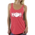 thumbnail image 1 of Women's MOM Bowling Mothering Graphic Racerback Tank Tops White Gift Idea for Sport Moms, 1 of 4