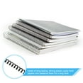 thumbnail image 3 of Uxcell 8mm(5/16") Plastic Spiral Binding Coils, 100 Pcs Binding Spirals 40 Sheet Capacity, Black, 3 of 6
