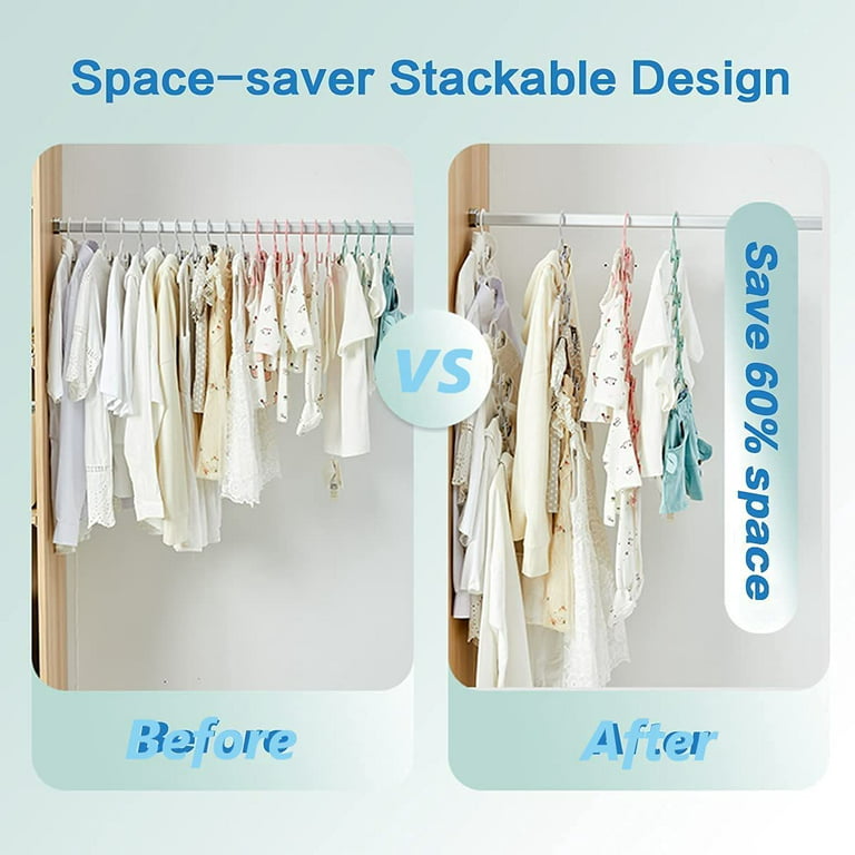 Stackable Baby Hangers Thin Non-slip Children Clothes Hangers