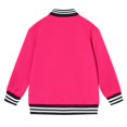 thumbnail image 7 of LittleSpring Toddler Girls Varsity Jacket Zip Up Bomber Jackets Outerwear Casual Classic Baseball Jacket Hot Pink 2T, 7 of 7