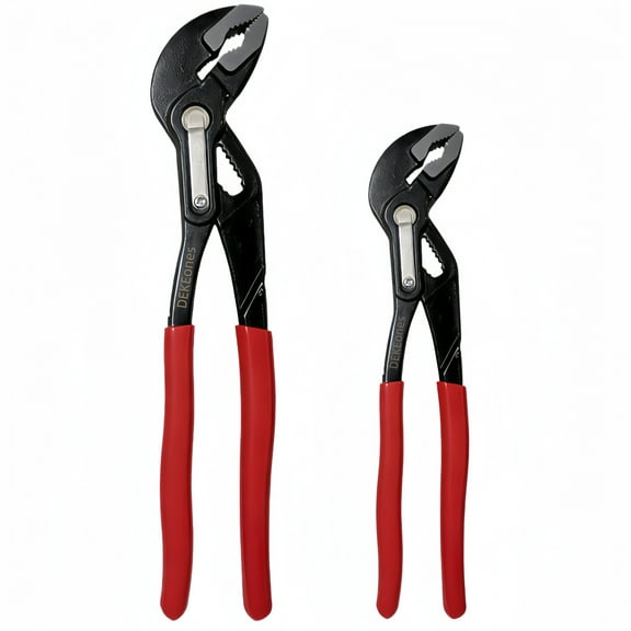 DEKEones Water Pump Pliers Kit with Two Sizes 7-Inch and 10-Inch Fast Adjust Tongue and Groove Pliers for Plumbing Tasks