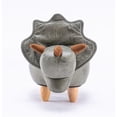 thumbnail image 3 of Home 2 Office Dean The Dinosaur Fabric Storage Ottoman/Stool in Gray/Natural, 3 of 6