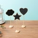 thumbnail image 1 of Gwong Decoración hogareña 10pcs Mini Pizarra de Pizarra Forma Creativa Madera Pequeña Pizarra Pizarra Pizarra Pizarra con soporte para el hogar Gwong 21084134, 1 of 6