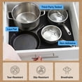 thumbnail image 6 of GORILLA GRIP Drawer Shelf Liner, Non-Adhesive Liners for Kitchen Pantry Cabinets, Easy Install, 12"x10', Black, 6 of 10