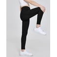 thumbnail image 3 of Arshiner Girls Athletic Leggings with Pockets Kids Crossover High Waisted Dance Workout Running Yoga Pants, 3 of 6