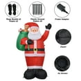 6FT Giant Christmas Santa Claus Inflatables Outdoor Decorations, Blow