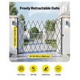 thumbnail image 2 of Security Gate Folding Lockable, 94.5"x86.8", Steel Scissor Gate with Casters - Outdoor Barricade for Entry, Garage, Warehouse, Pool Safety, 2 of 6