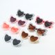 thumbnail image 3 of Marco grande corazón torcido gafas de sol de perlas europeas y americanas corazón de melocotón amor gafas de sol de mujer protección UV, 3 of 3