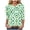 Light Green, variant on felwors St Patricks Day Shirt Women Plus Size Funny 3/4 Sleeve Cute Saints Tops Shamrock Shirts Lucky Irish Shamrocks Outfit (Dark Green, XL)