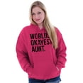 thumbnail image 4 of Worlds Okayest Aunt Niece Nephew Cute Hoodie Sweatshirt Women Brisco Brands X, 4 of 5