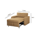 thumbnail image 1 of SOFA CAMA FRANCO SILLON MOSTAZA, 1 of 4