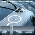 thumbnail image 4 of Magnetic Clear for iPhone 14 Pro Max Case with Stand Compatible with Magsafe Shockproof Anti-Yellowing Full Body Protective Phone Cover-Clear, 4 of 6