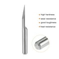 thumbnail image 3 of Uxcell 1/8" Shank 0.2mm Tip 30 Degree Solid Carbide Wood Engraving Bit CNC Router Tool 10 Pack, 3 of 6