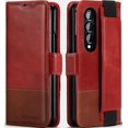 thumbnail image 1 of Funda tipo cartera KeziHome de piel auténtica para Samsung Galaxy Z Fold 4, 1 of 7