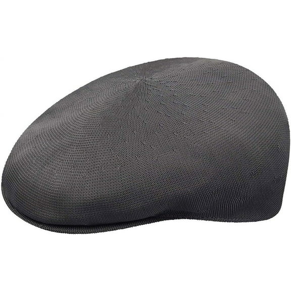 Kangol Men's Tropic 504 Flat Cap, Charcoal, Small