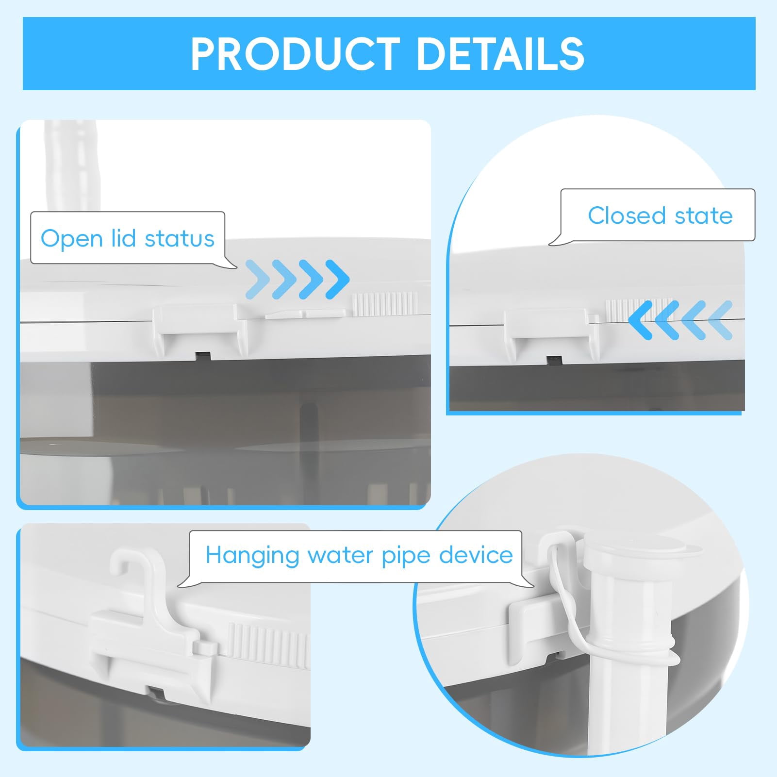 Hand Crank Washing Machine Laundry Basket, 2 in 1 Non-Electric Washer Manual Traveling Outdoor Washing Machine with Suction Cup Base, Mini Washer Dorm Travel Spin Dryer Use 2kg Capacity (Blue)