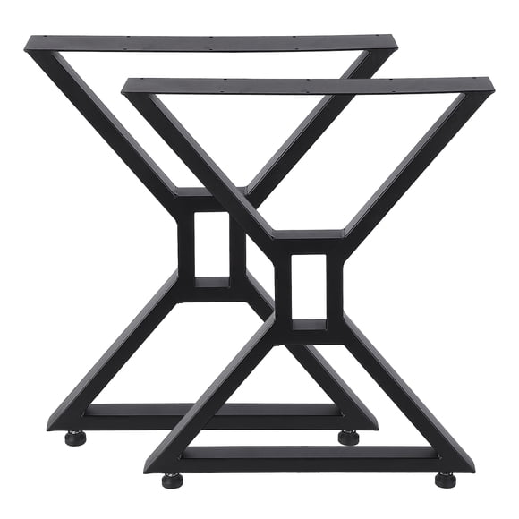 Zzistar 2Pcs Metal Table Legs, Heavy Duty Desk Legs, Modern Cast Iron Coffee Table Bench Legs for DIY Home Decor