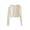 Beige women long sleeve cardigan a0, variant on Women Long Sleeve Cardigan Knitted Crop Top Basic Casual Solid Slim Fit Fall Winter Layering Piece Fashion Sweater, White