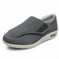 thumbnail image 2 of Shoes for Women/Men, Women's/Men 's Wide  Elderly Shoes, Adjustable Hook and Loop Closure Anti-Slip Breathable Lightweight, Swollen Feet Walking Edema Sneakers, 2 of 9