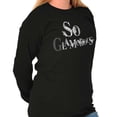 thumbnail image 4 of So Glamorous Cute Inspirational Women's Long Sleeve T Shirt Brisco Brands S, 4 of 5