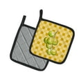 thumbnail image 2 of Caroline's Treasures White Grapes on Basketweave Pair of Pot Holders, 2 of 3