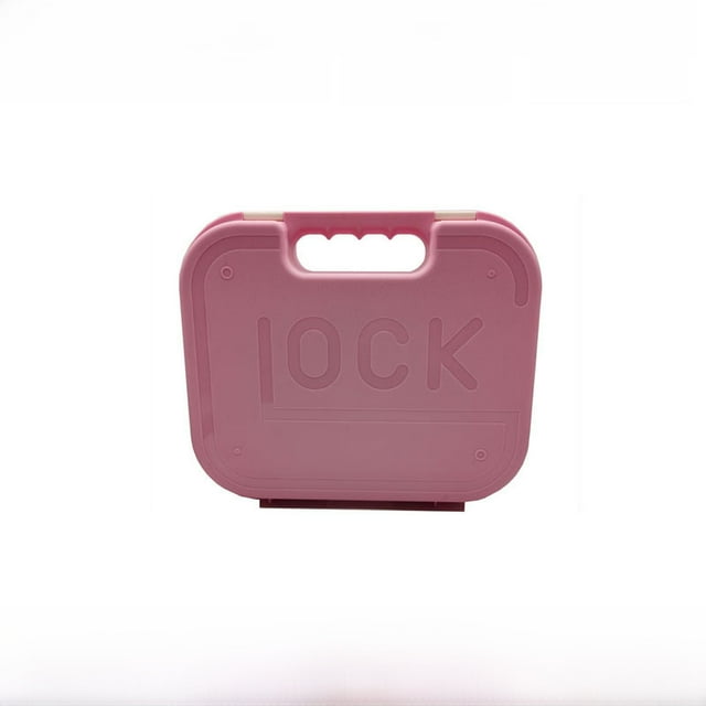 Étui de Rangement Portable GLOCK pour Armes à Feu pour Modèles P1/P4 - Construction Durable en ABS Nylon, Conception Résistante aux Impacts avec Configuration 3C Sécurisée, Poignée Pratique pour Voyage/usage Extérieur, Idéal pour Jeunes