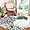 Flower Gray, variant on Findosom 4' Modern Floral Round Rug Bohemian Area Rug Non Slip Boho Round Rug for Dining Room Table Washable Round Bedroom Carpet for Entryway Living Room Office GameroomGray