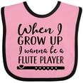 thumbnail image 3 of Inktastic Future Flute Player Music Gift Boys or Girls Baby Bib, 3 of 4