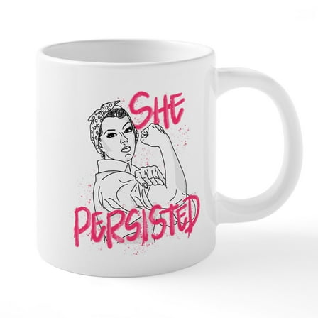 CafePress - Rosie The Riveter She Per - 20 Oz White Ceramic Mega Mug
