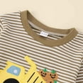thumbnail image 5 of DHFJKG Toddlers Boys Bodysuit Cute Halloween Ghost Embroidery Fashion Stripe Long Sleeve Onesie Baby Onesies Boy 9-12 Months, 5 of 5