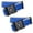 Blue and Grey, variant on 2 Pack Adjustable 2M Luggage Straps with Combination Locks, Travel Suitcase Belts for Secure Bag , and Grey