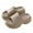 brown, variant on Women’s Platform Wedge Slide Sandals Height Boosting Thick Sole Casual Summer Slippers
