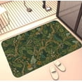 thumbnail image 3 of A rectangular flannel floor mat with Victorian Vine and Leaf Green Area Rug Print.Machine washable,made of polyester,suitable for outdoor porch,kitchen, living room,bathroom., 3 of 6