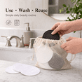 thumbnail image 5 of 16 Packs Organic Reusable Makeup Remover Pads,Washable Eco-friendly Natural Bamboo Cotton Rounds for all skin types with Cotton Laundry Bag, 5 of 10