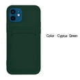thumbnail image 2 of Silicone Card Holder Protection Case For iPhone 14 in Green, 2 of 8