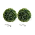 thumbnail image 2 of Home Artificial Plant Cedar Topiary Balls 2PCS, Topiary Ball Garden Spheres Decorative Balls for Outdoor Patio Garden and Indoor, Wedding Decoration, 2 of 7