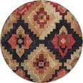 thumbnail image 2 of Addison Rugs Mayfield Premium Machine Washable Transitional Aztec Rust Round Rug, 8' x 8', 2 of 6