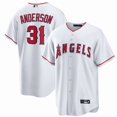 thumbnail image 1 of Camiseta de béisbol clásica local de Tyler Anderson, blanca, de Los Angeles Angels, con número de estrella bordado.-XL, 1 of 2