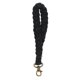 thumbnail image 3 of Llavero bohemio tejido a mano, estilo hueco, cuerda de algodón, revestimiento negro, clip de aleación de zinc, llavero para bolso, para llave de coche, color negro., 3 of 14