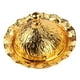 thumbnail image 2 of Gold Candy Dish Wear Resistant Snacks Dish Gold Floral Embossing Modern Simple Zinc Alloy Wide Applicability  for Wedding for Household ANGGREK Otros, 2 of 8