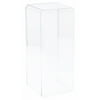 Pioneer Plastics 355C Clear Plastic Beveled Edge Display Case, 5" W x 5.5" D x 13" H (Mailer Box), Pack of 2