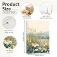 thumbnail image 2 of Boho Mountain Flower Wall Art Green Daisy Landscape Canvas Wall Decor Abstract Wildflower Art Prints Watercolor Floral Painting Pictures Nature Posters for Living Room Bedroom, 2 of 6