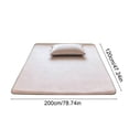 thumbnail image 3 of Esterilla refrescante de seda helada – Sábana lavable de verano, funda de colchón suave y transpirable para camas dobles o individuales, plegable y lavable a máquina., 3 of 6
